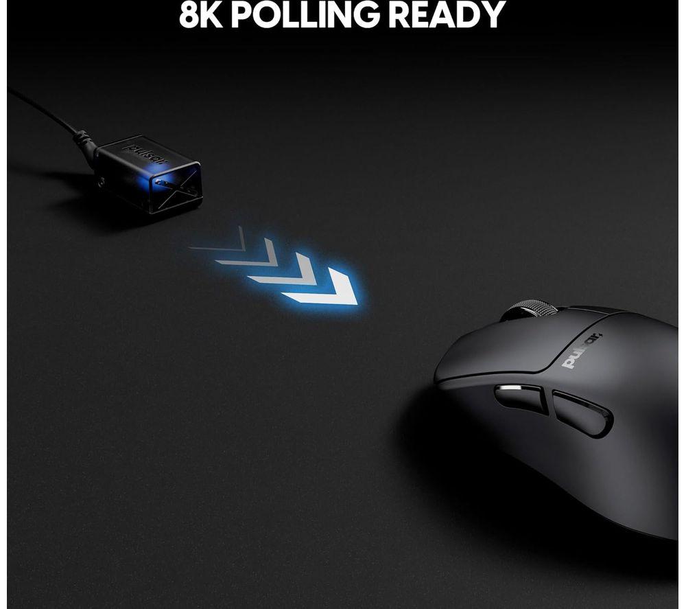 PULSAR X3 CrazyLight Mini Wireless Optical Gaming Mouse - Black image number 3 of 7