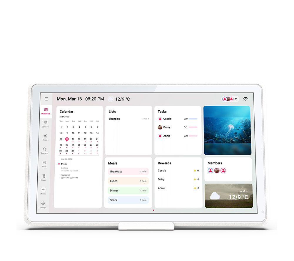 SANDSTROM S21SC27 21.5" HD Smart Digital Calendar - White image number 3 of 6