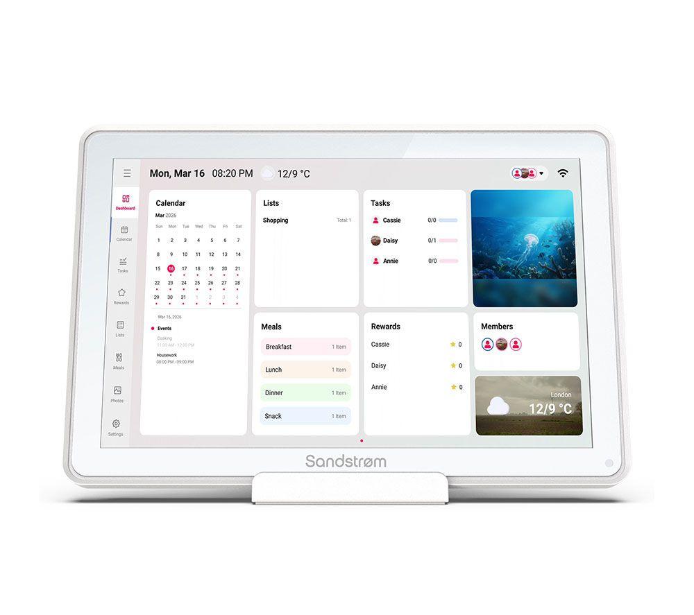 Sandstrom S10SC27 10.1inch HD Smart Digital Calendar - White