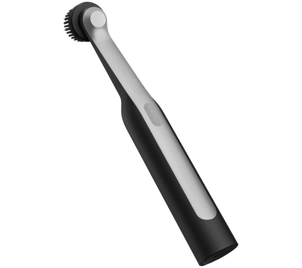 HOTO Wand 12-piece Ultimate Cordless Spin Scrubber - Black & Silver image number 2 of 6