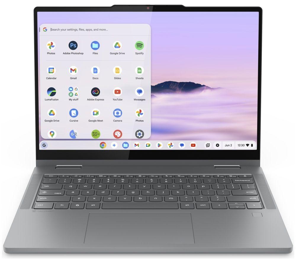 LENOVO 83LN002GUK 14" 2 in 1 Chromebook Plus - Intel&reg; Core&trade; 3 N355, 128 GB UFS, Grey image number 4 of 7