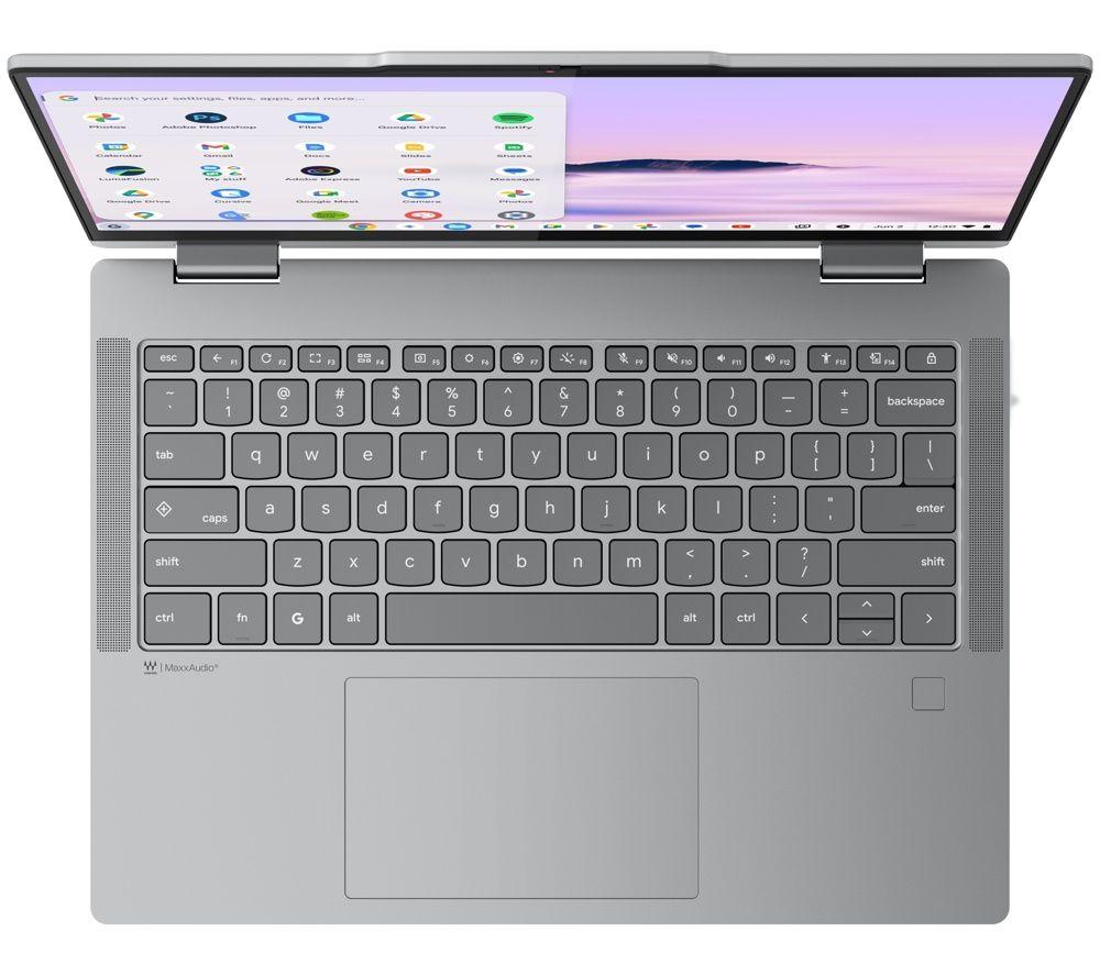 LENOVO 83LN002GUK 14" 2 in 1 Chromebook Plus - Intel&reg; Core&trade; 3 N355, 128 GB UFS, Grey image number 5 of 7