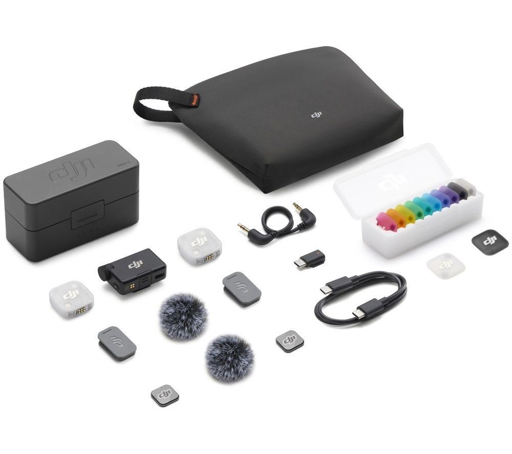 DJI Mic Mini 2 (2 TX + 1 RX + Charging Case) Wireless Microphone Kit - Grey & Black image number 3 of 4