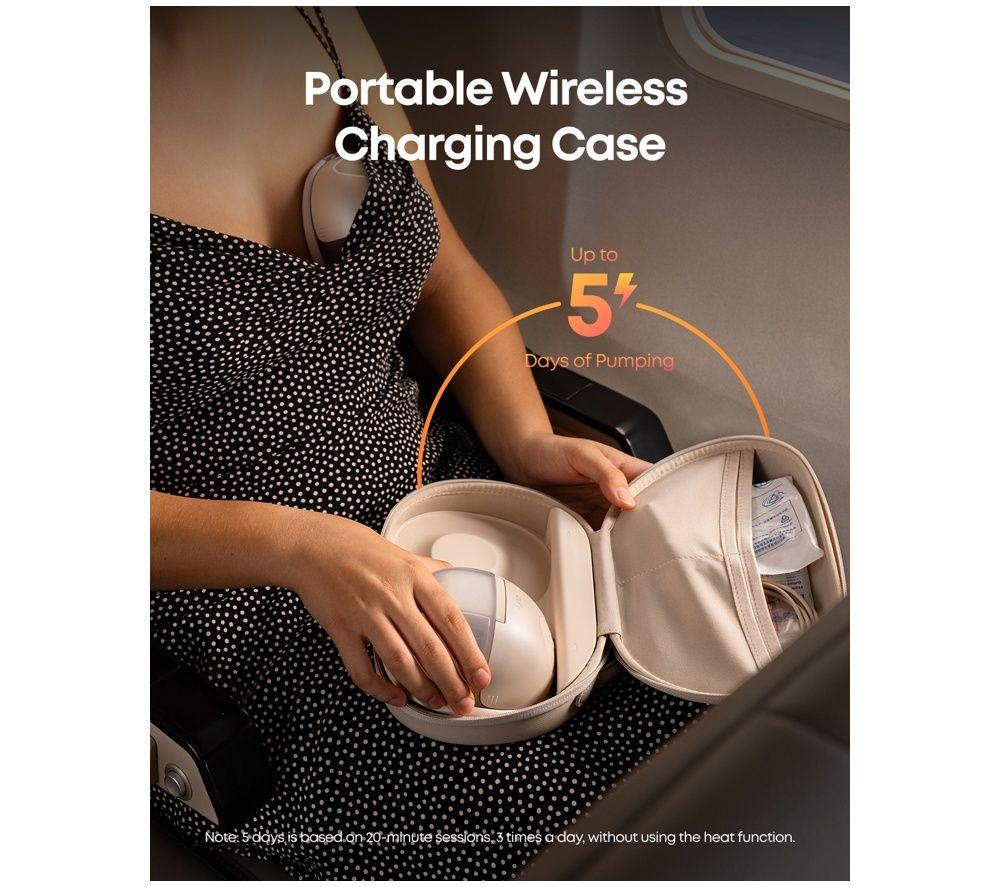 EUFY S1 Pro Wearable Heated Electric Breast Pump - Brown image number 4 of 4