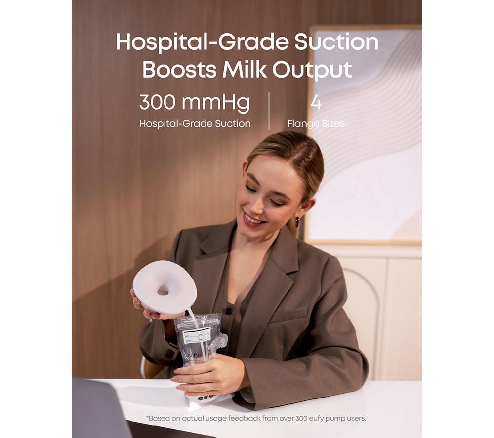 EUFY S1 Pro Wearable Heated Electric Breast Pump - Brown image number 7 of 7