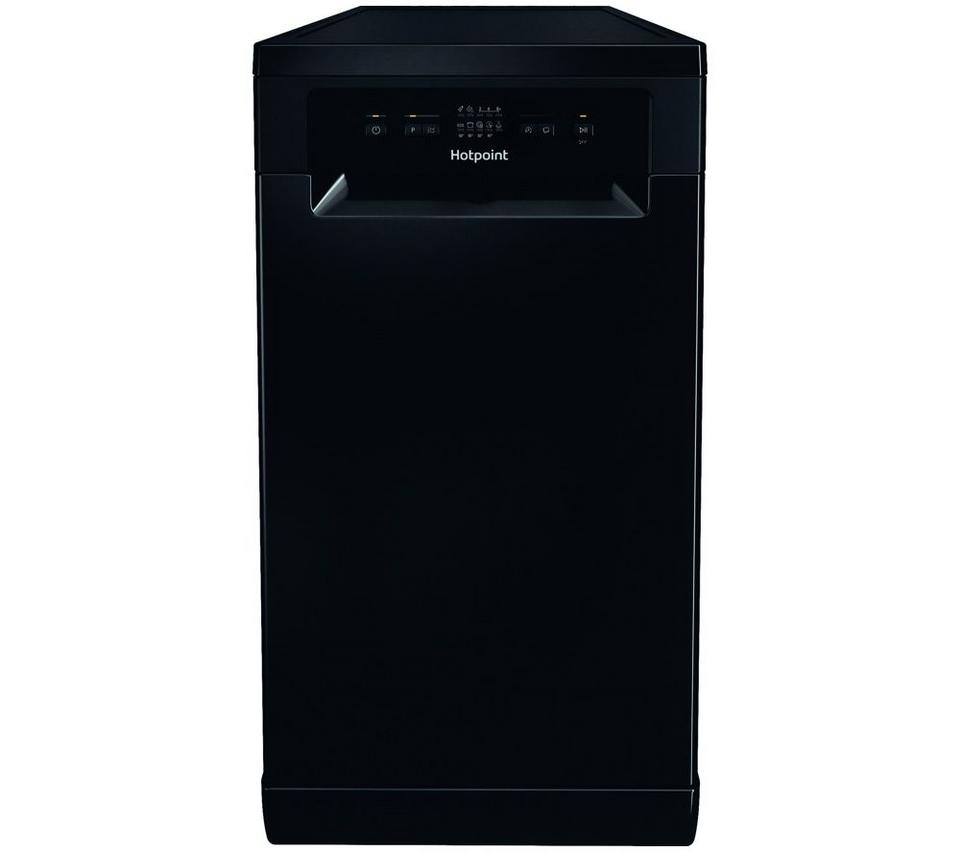HOTPOINT HP2FD10CS90BUK Slimline Dishwasher - Black