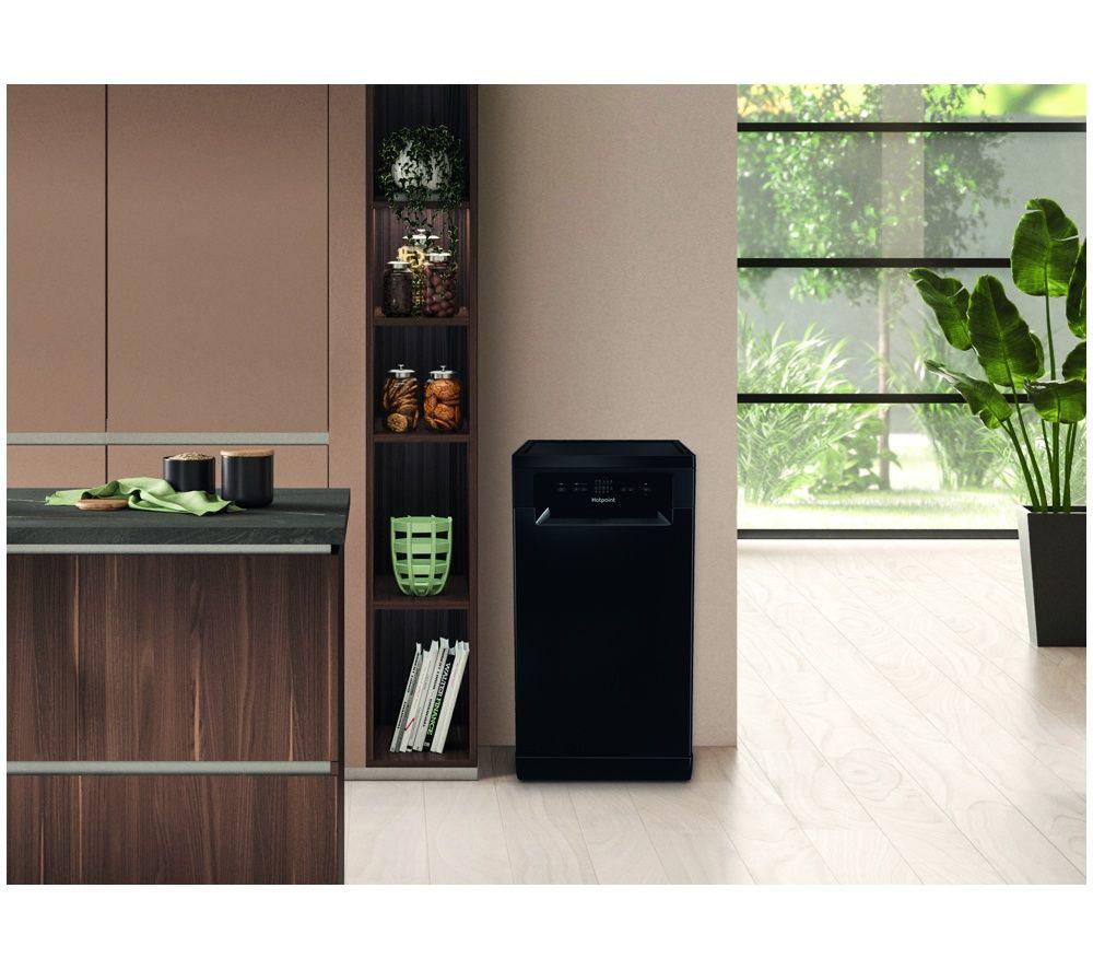 HOTPOINT HP2FD10CS90BUK Slimline Dishwasher - Black image number 3 of 9