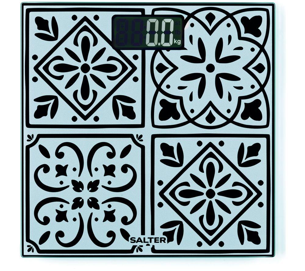 SALTER SA00702TCFEU12 Digital Bathroom Scale - White & black