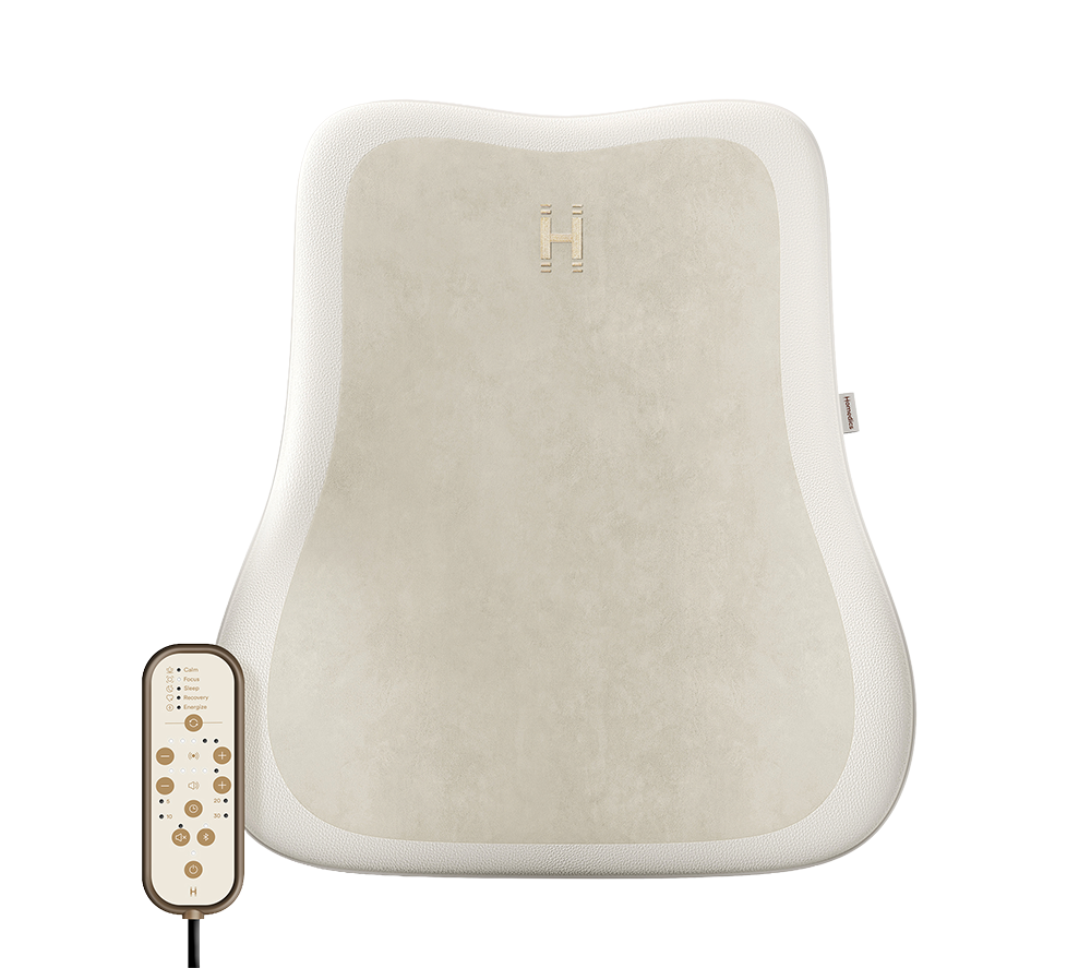 Homedics Bridge Vibroacoustic Therapy Cushion - Beige