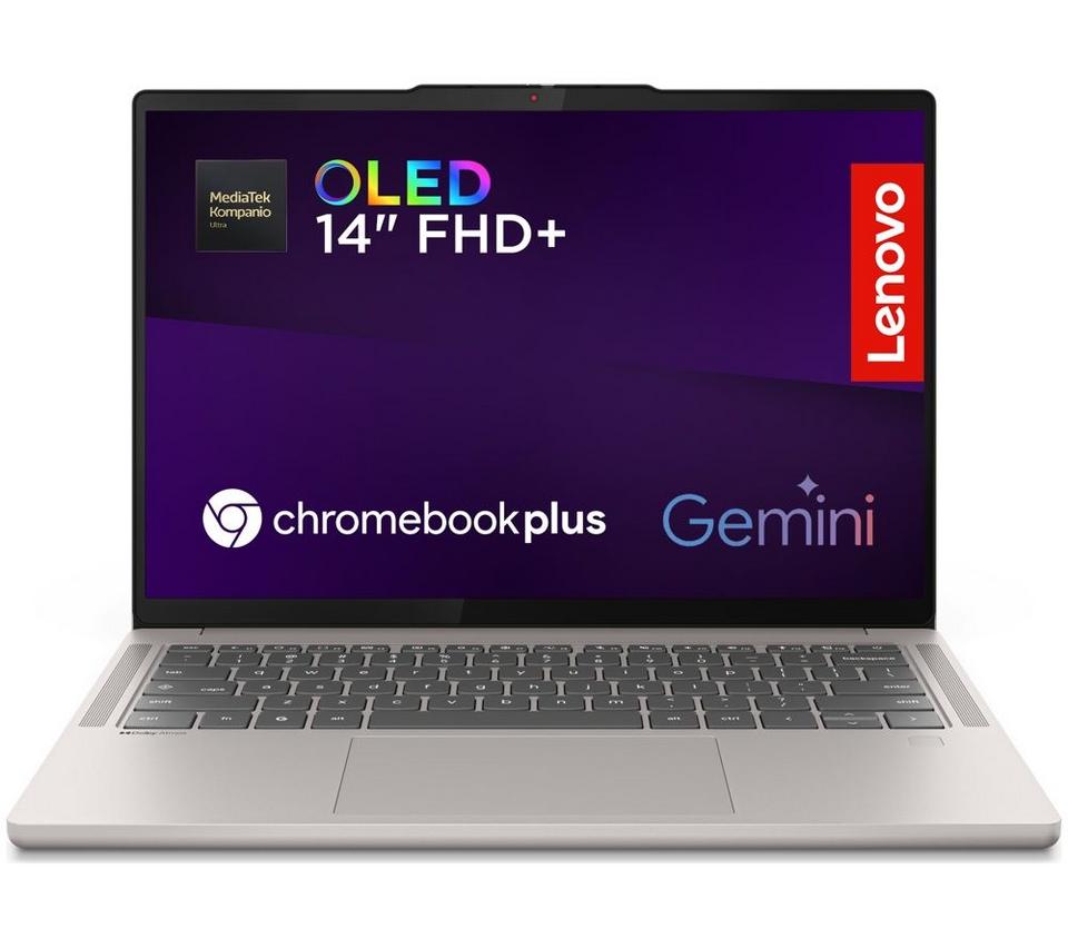 LENOVO 83MY002HUK 14" Chromebook - MediaTek Kompanio Ultra, 128 GB UFS, Seashell