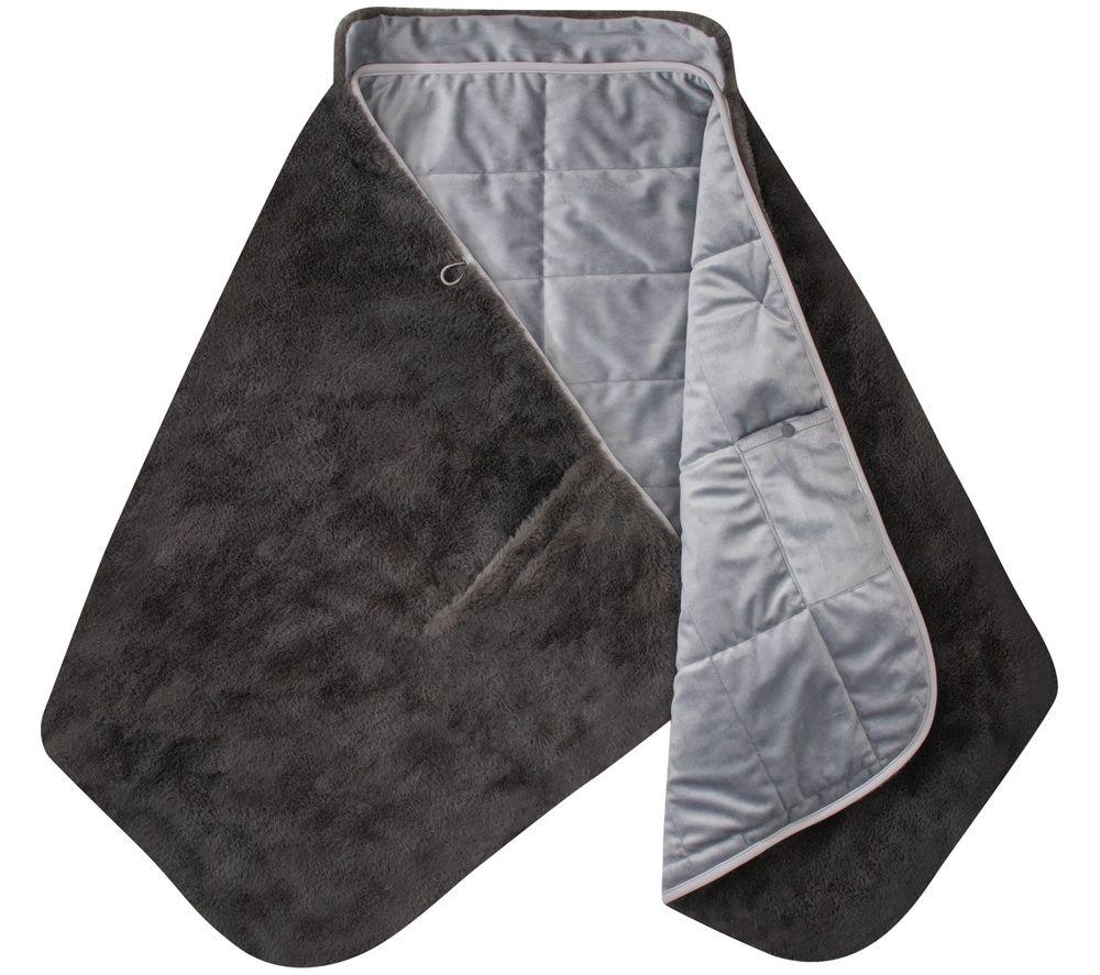 HOMEDICS Cosy Cordless Warming Shawl - Dark Grey image number 2 of 3