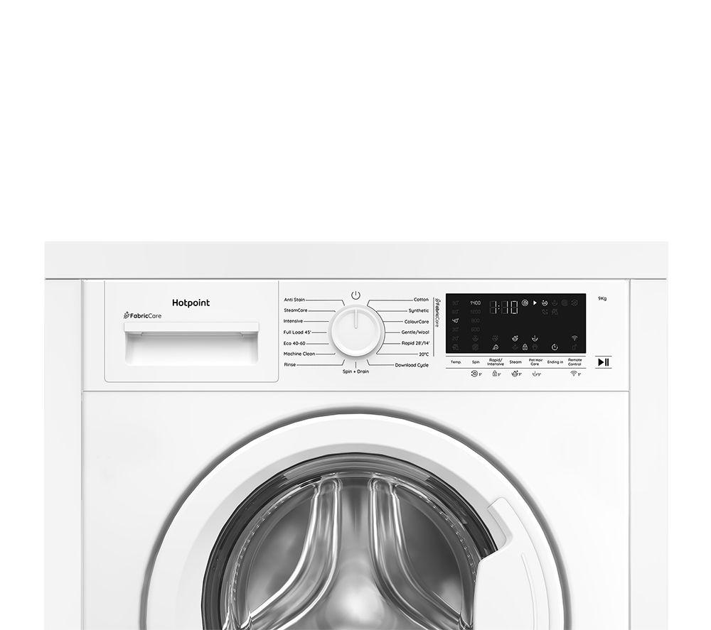 HOTPOINT BIWM91486UK Integrated 9 kg 1400 Spin Washing Machine - White image number 9 of 19