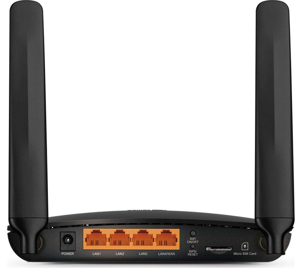TP-LINK Archer MR200 WiFi 4G Router (AC 750, Dual-band) & 60 GB Data Pay As You Go SIM Card Bundle image number 6 of 6