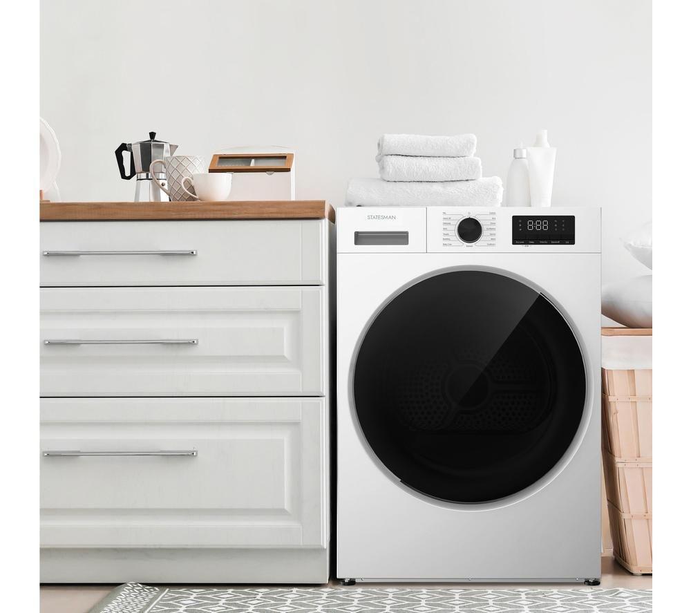 STATESMAN THP18W 8 kg Heat Pump Tumble Dryer - White image number 2 of 2