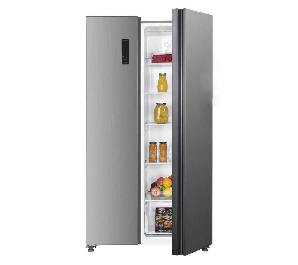 STATESMAN SBS177X American-Style Fridge Freezer - Inox