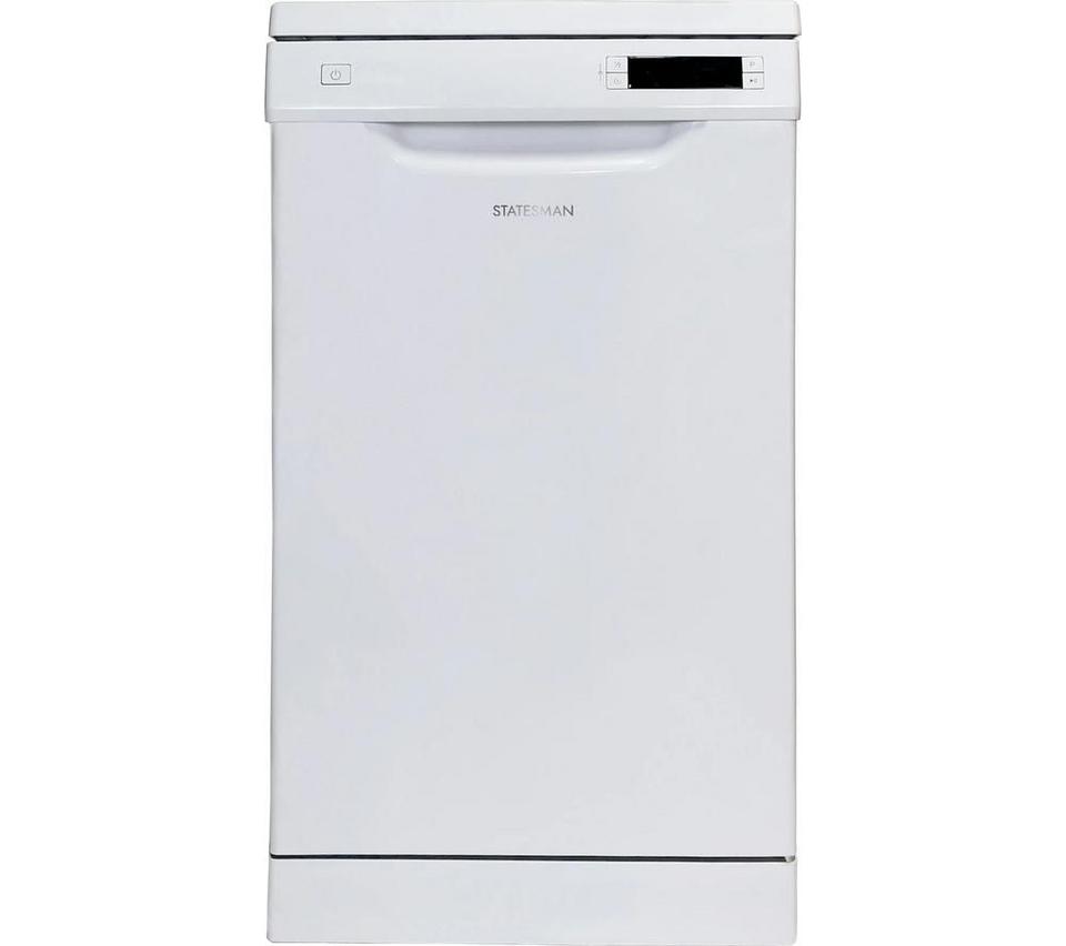 STATESMAN FD10PWE Slimline Dishwasher - White