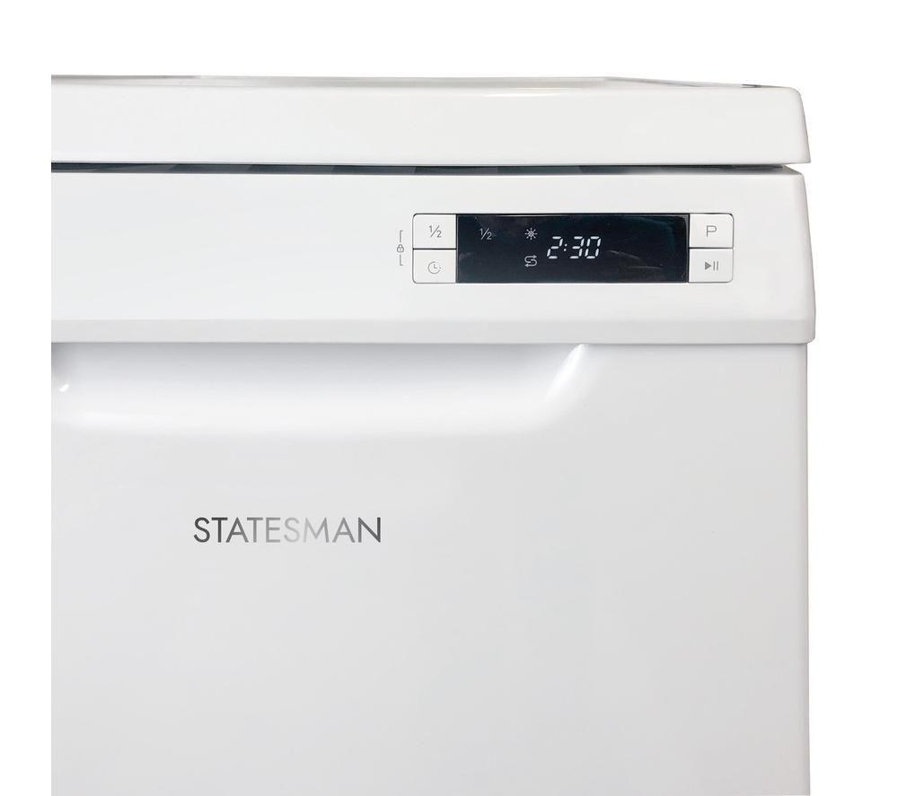 STATESMAN FD10PWE Slimline Dishwasher - White image number 4 of 7