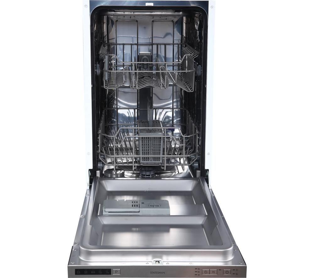 STATESMAN BDW4509 Slimline Fully Integrated Dishwasher - White image number 3 of 3