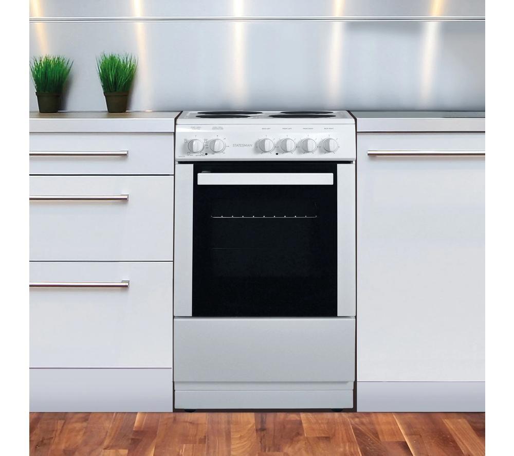 STATESMAN DELTA50W 50 cm Electric Cooker - White image number 3 of 5