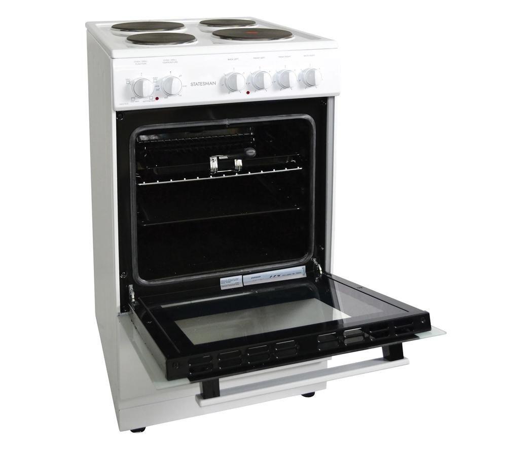 STATESMAN DELTA50W 50 cm Electric Cooker - White image number 4 of 5