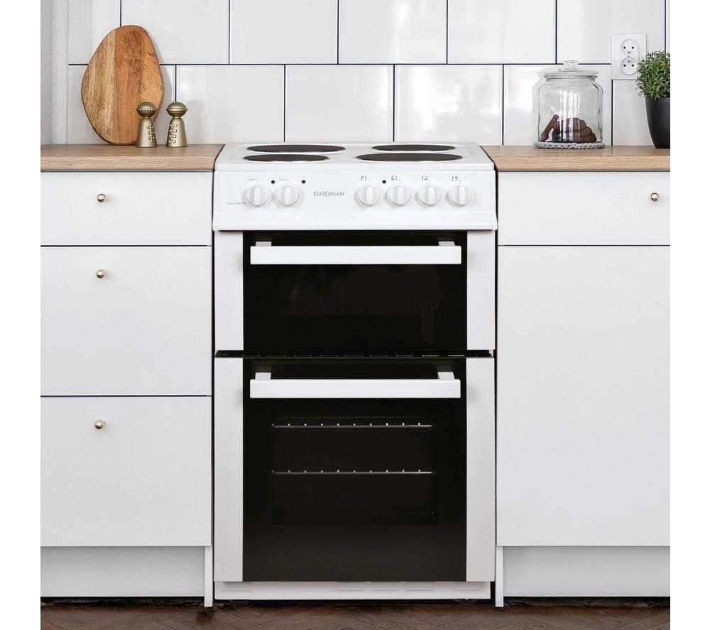 STATESMAN FUSION50W 50 cm Electric Cooker - White image number 2 of 5