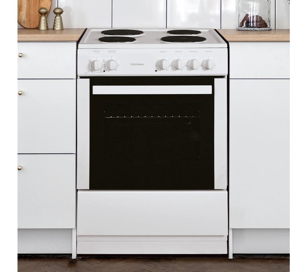STATESMAN NAPIER60EW 60 cm Electric Cooker - White image number 2 of 6