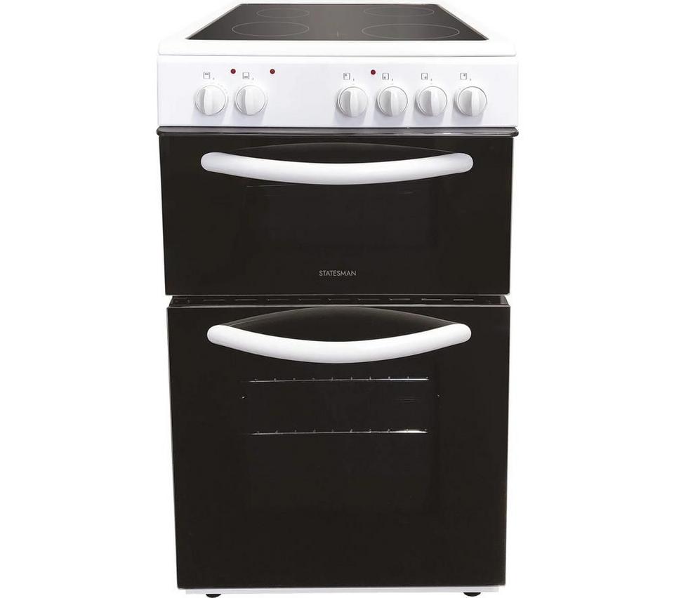 STATESMAN EDC50W 50 cm Electric Ceramic Cooker - White