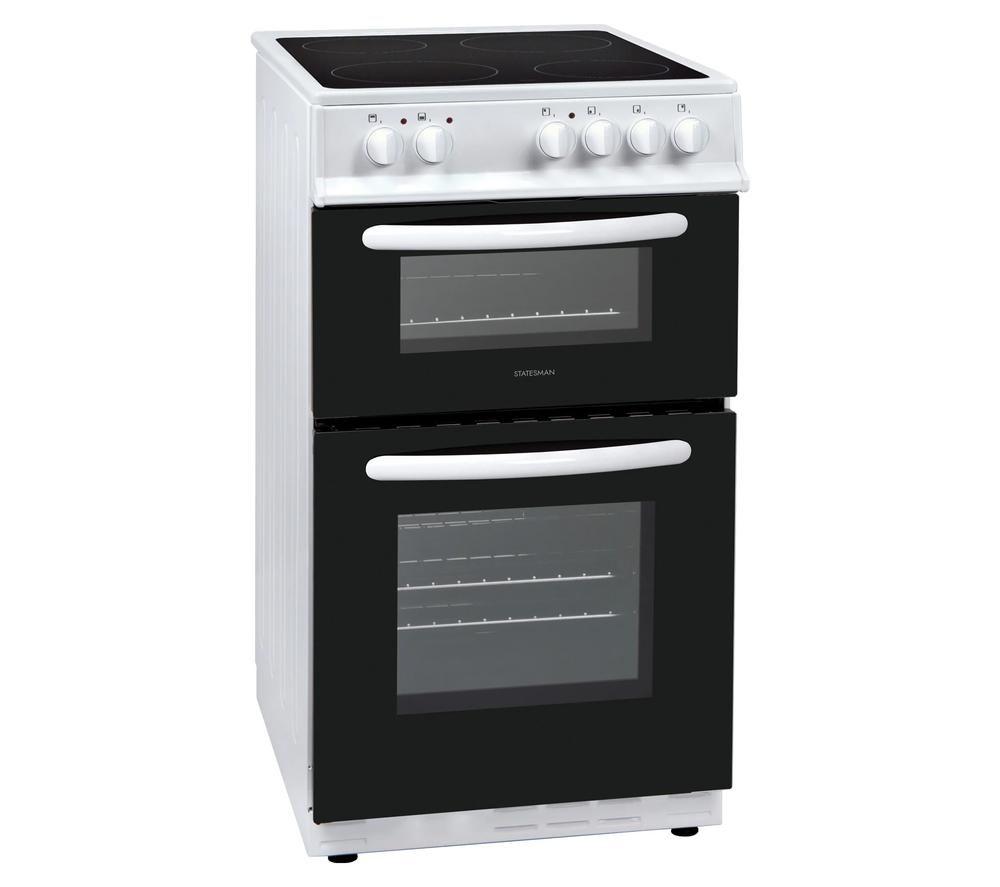STATESMAN EDC50W 50 cm Electric Ceramic Cooker - White image number 5 of 5