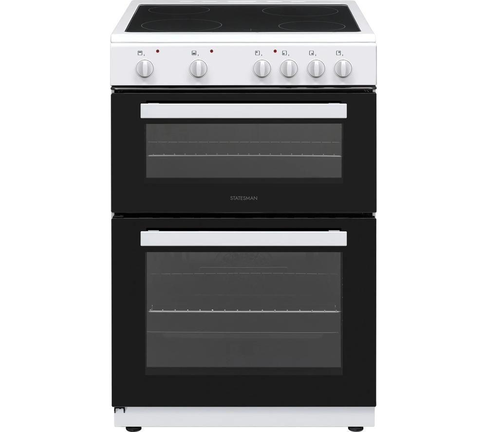 Statesman EDC60W2 60 cm Electric Ceramic Cooker – White, White