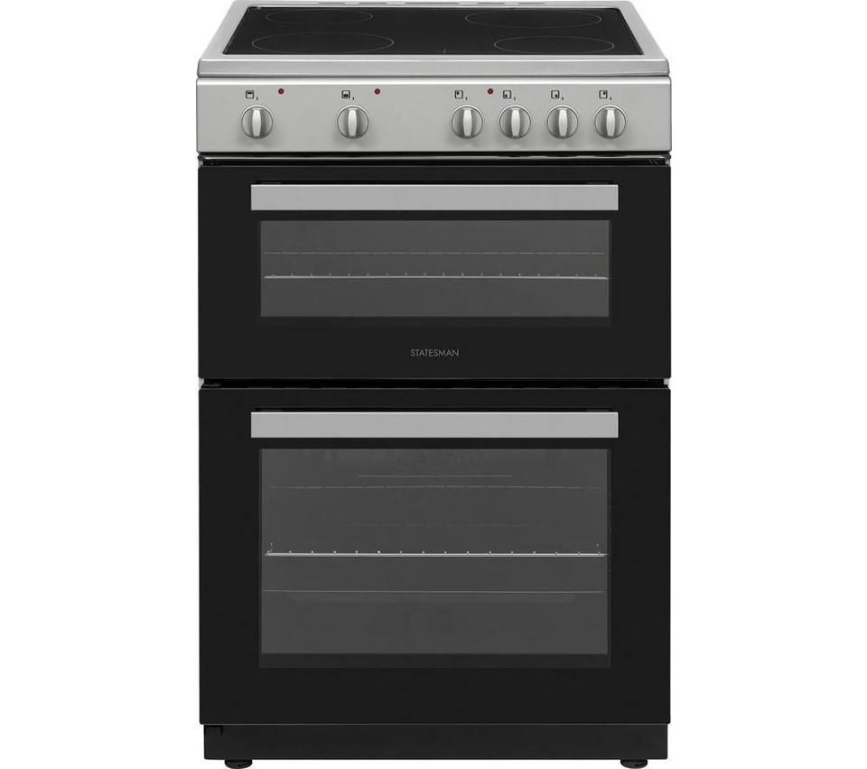 STATESMAN EDC60S2 60 cm Electric Ceramic Cooker - Silver