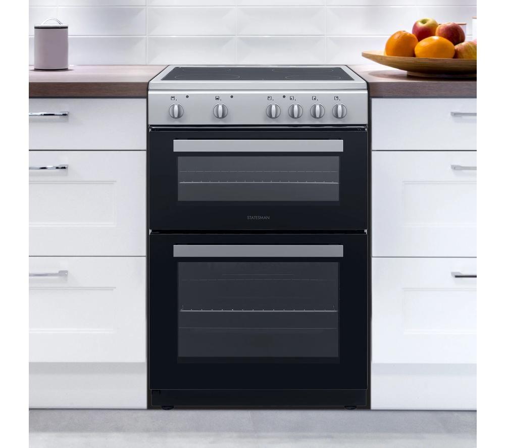 STATESMAN EDC60S2 60 cm Electric Ceramic Cooker - Silver image number 2 of 3