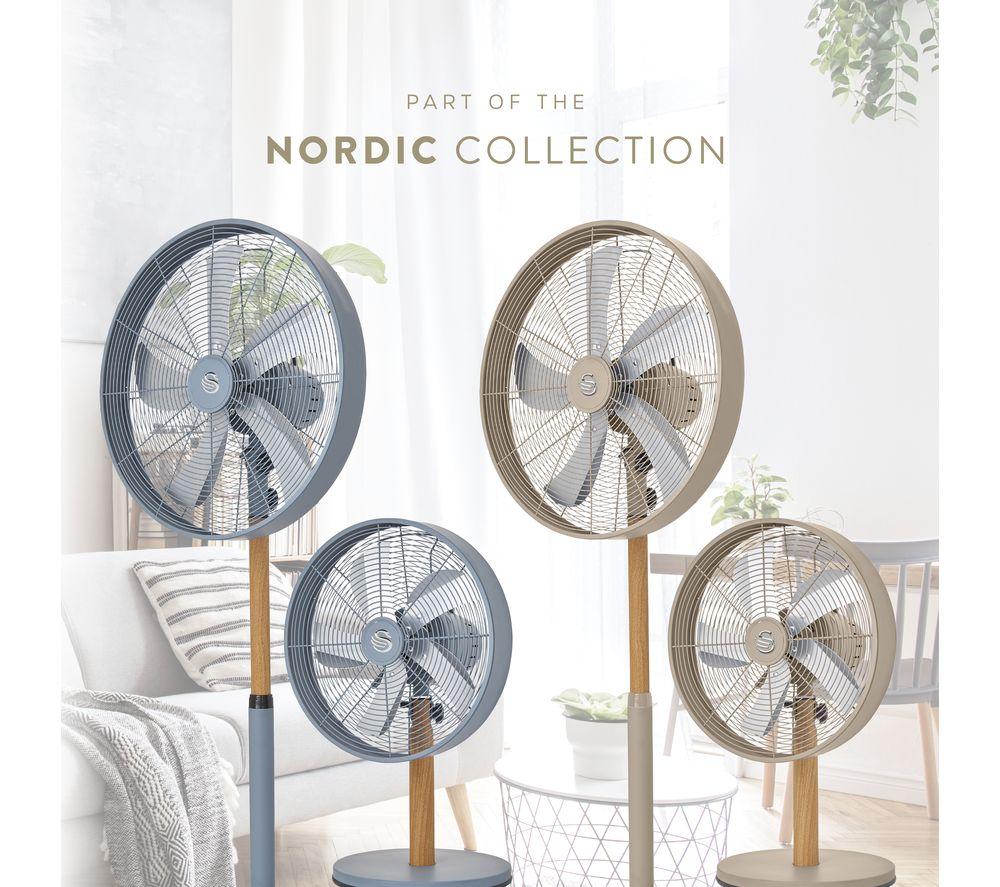 SWAN Nordic SFA16920OAT 12&rdquo; Desk Fan - Oatmeal image number 5 of 9