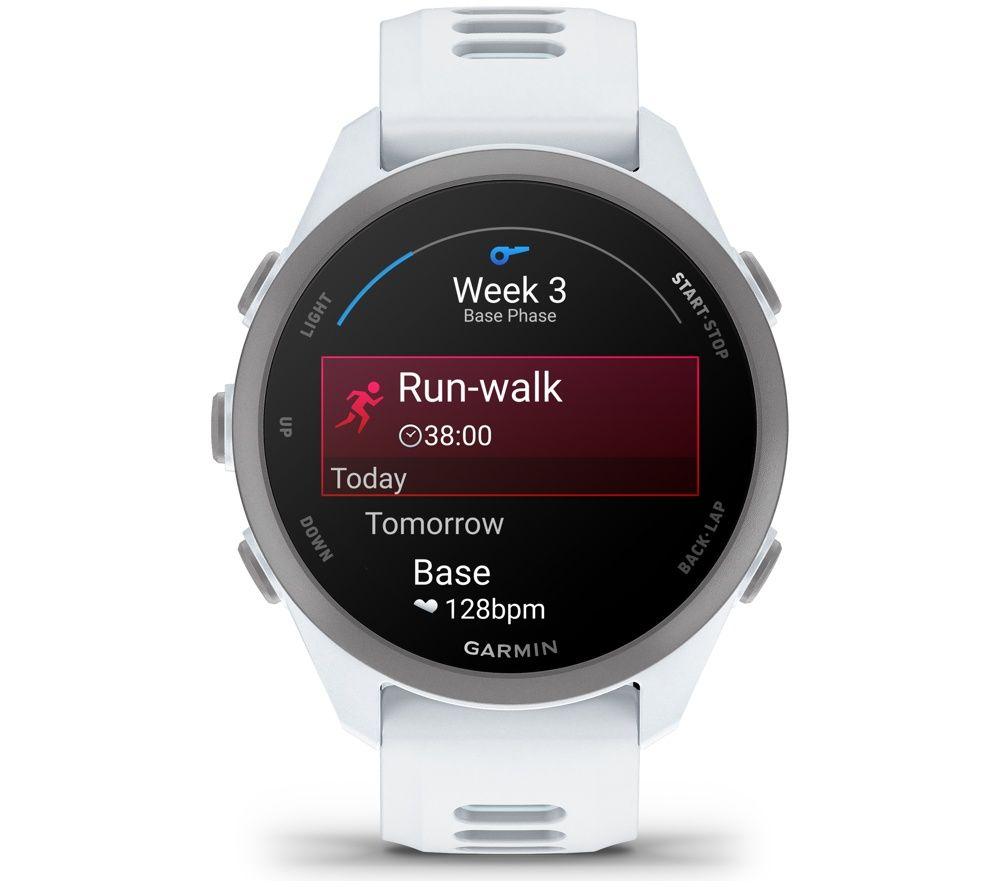 GARMIN Forerunner 170 Sports Watch - Whitestone & Cloud Blue, 43 mm image number 6 of 10