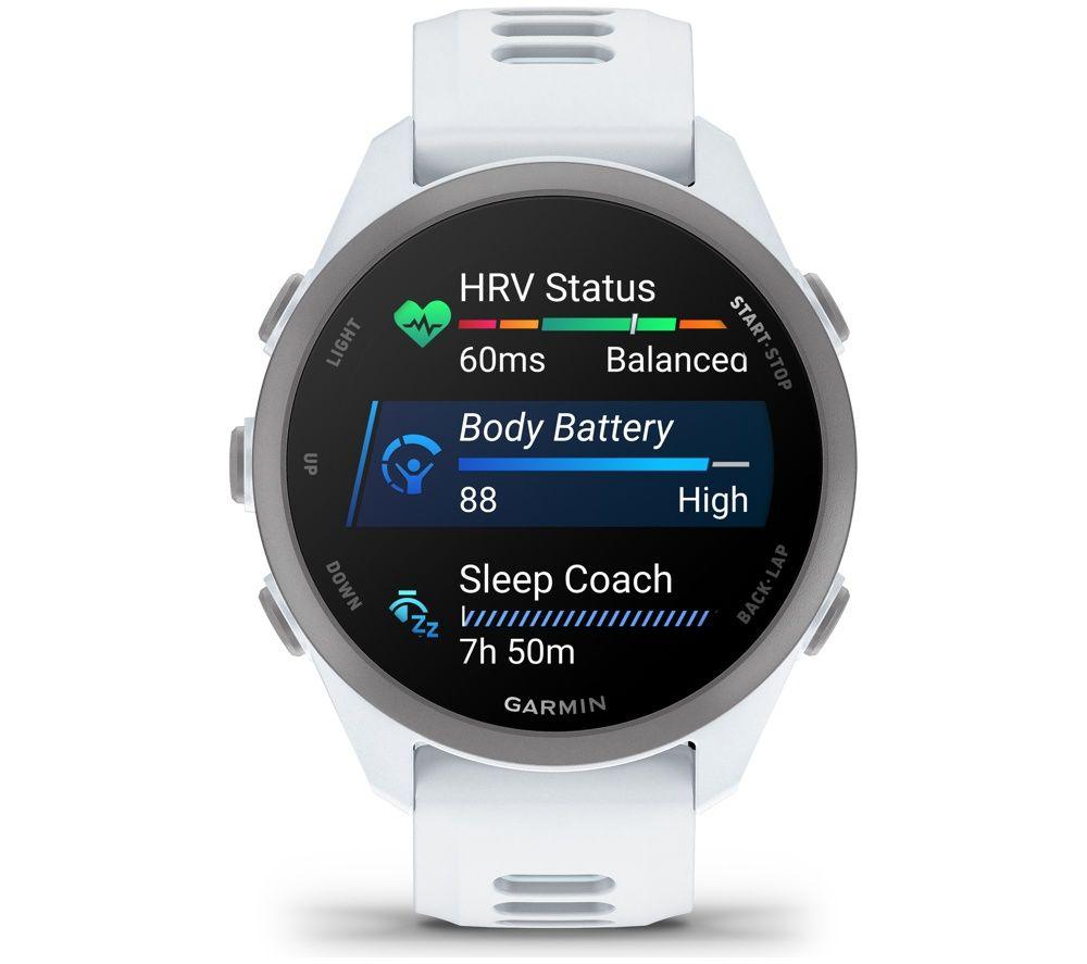 GARMIN Forerunner 170 Sports Watch - Whitestone & Cloud Blue, 43 mm image number 7 of 10