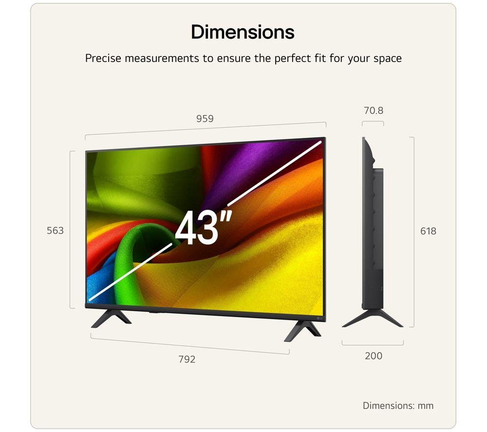 LG NU85 43" LED 4K HDR Smart TV 2026 - 43NU850B6LA image number 2 of 9