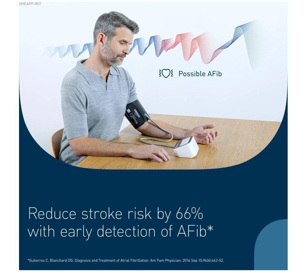 OMRON M4 Connect AFib Upper Arm Blood Pressure Monitor image number 3 of 6