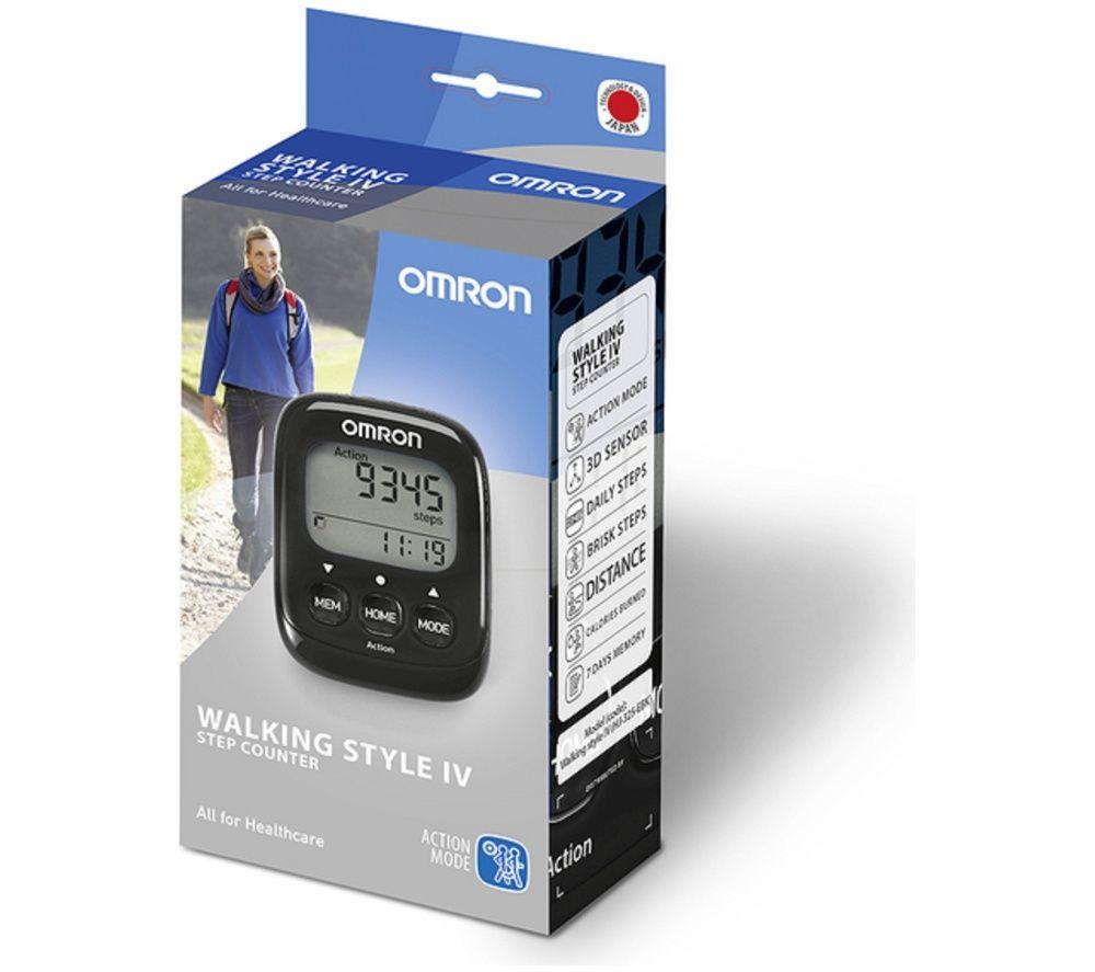 OMRON Walking Style IV Step Counter - Black image number 3 of 3
