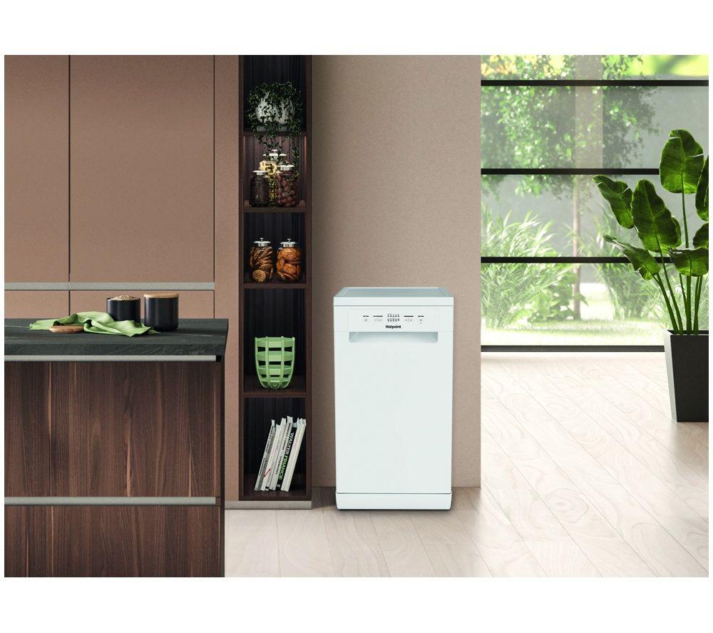 HOTPOINT HP2FD10CS90WUK Slimline Dishwasher - White image number 6 of 9