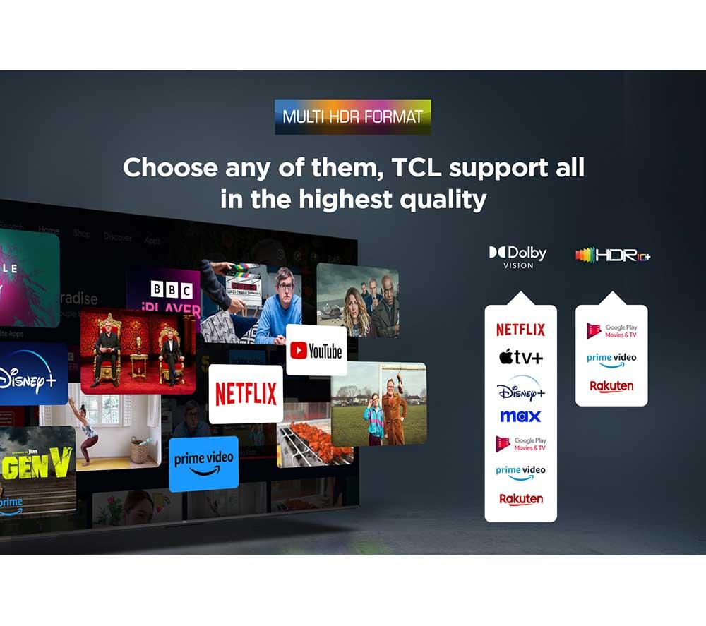 TCL P7L 43" QLED 4K HDR Smart Google TV 2026 - 43P7L-UK image number 10 of 15