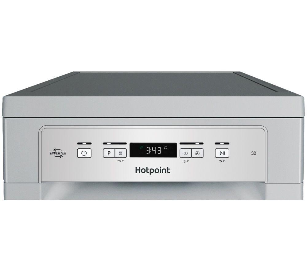 HOTPOINT HP3FC10BS7A0SUK Slimline Dishwasher - Silver image number 4 of 9
