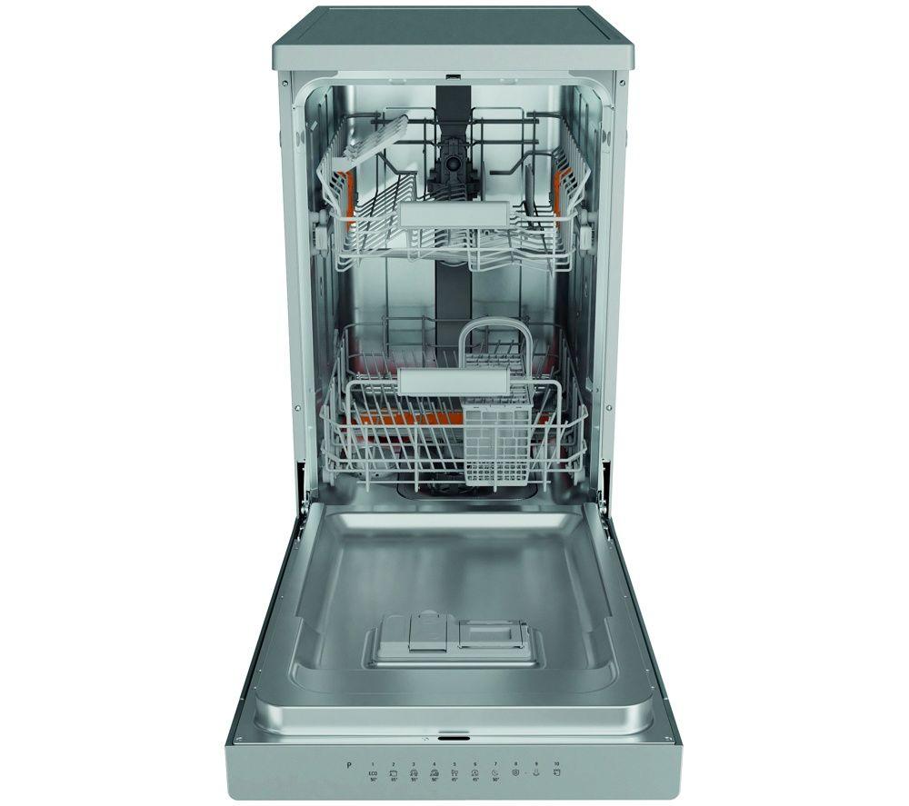 HOTPOINT HP3FC10BS7A0SUK Slimline Dishwasher - Silver image number 5 of 9