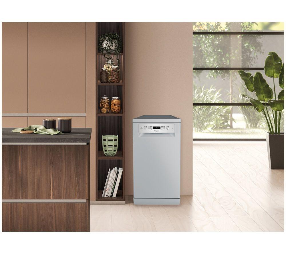 HOTPOINT HP3FC10BS7A0SUK Slimline Dishwasher - Silver image number 8 of 9
