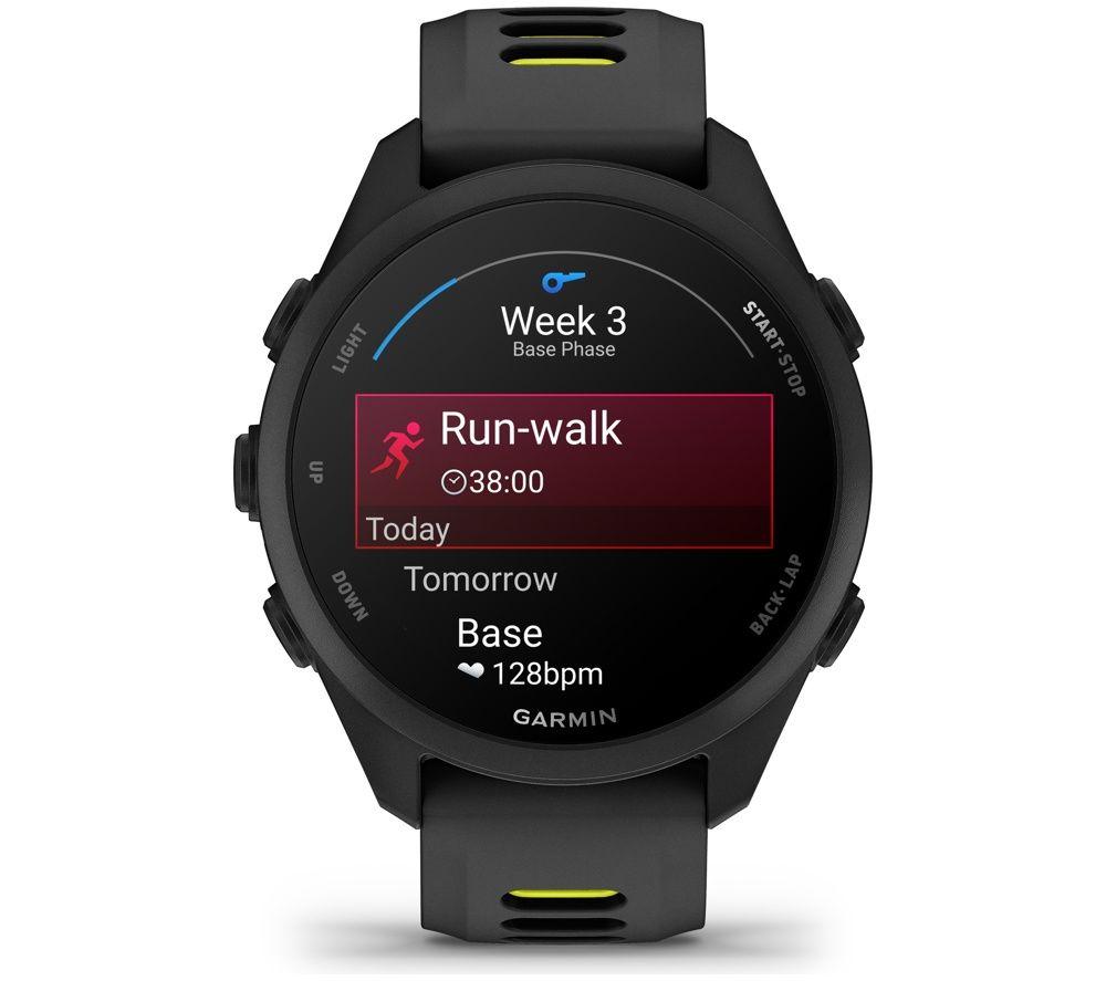 GARMIN Forerunner 170 Sports Watch - Black & Amp Yellow, 43 mm image number 2 of 9