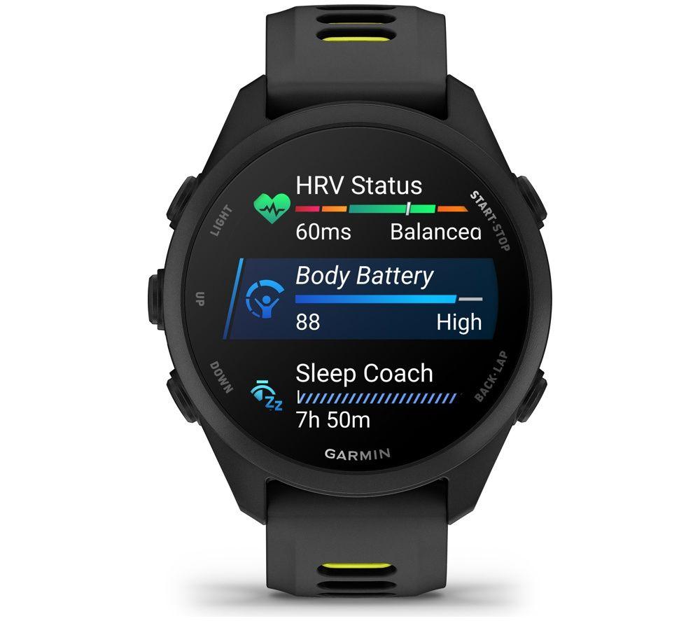 GARMIN Forerunner 170 Sports Watch - Black & Amp Yellow, 43 mm image number 3 of 9