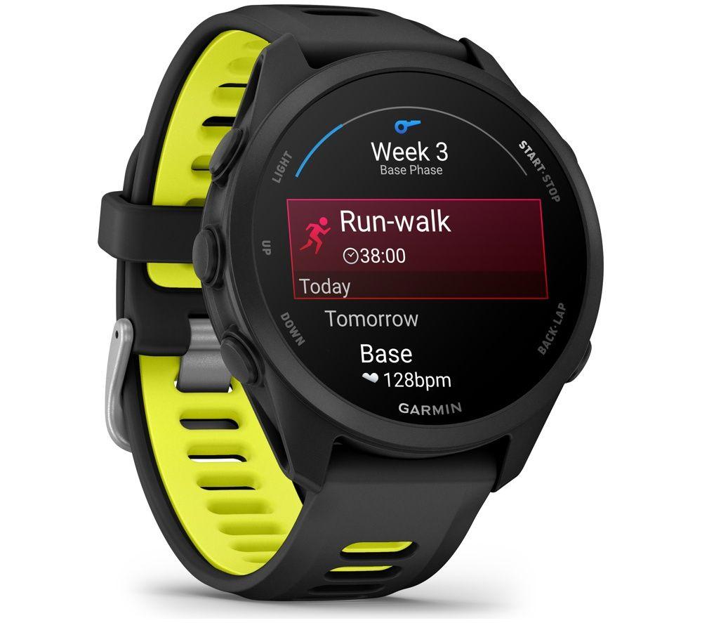 GARMIN Forerunner 170 Sports Watch - Black & Amp Yellow, 43 mm image number 9 of 9