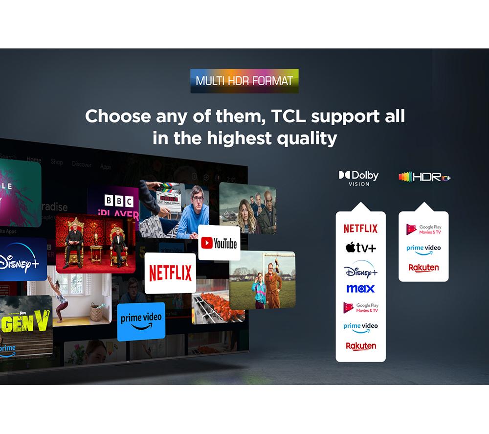 TCL P7L 75" QLED 4K HDR Smart Google TV 2026 - 75P7L-UK image number 10 of 15