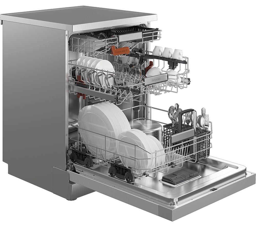 HOTPOINT Maxi Space H8F HP51X UK Full-size Dishwasher - Stainless Steel image number 4 of 13