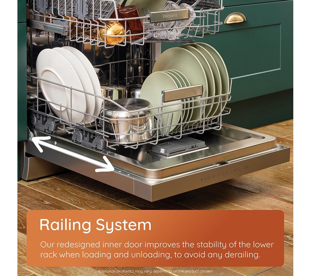 HOTPOINT Maxi Space H8F HP51X UK Full-size Dishwasher - Stainless Steel image number 21 of 21