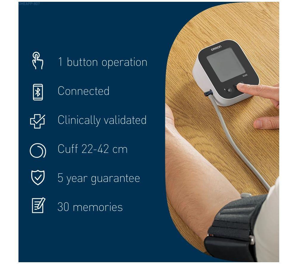 OMRON M2+ Connect Upper Arm Blood Pressure Monitor image number 4 of 5