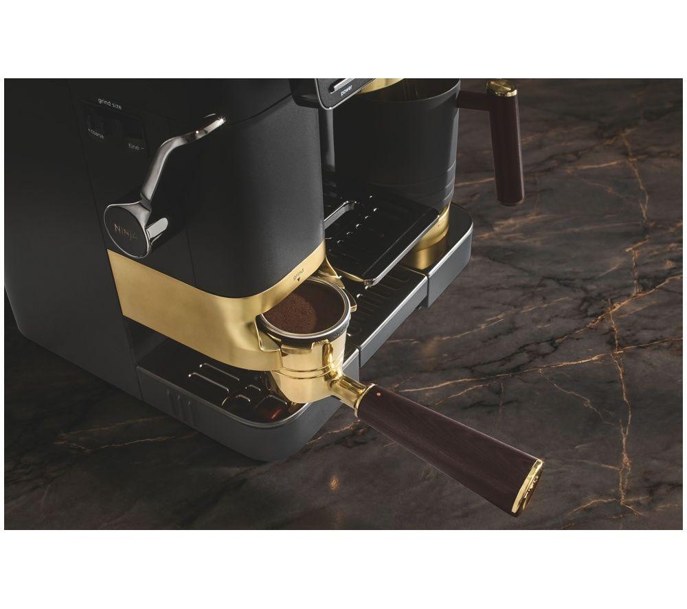 NINJA Luxe Caf&eacute; Pro by David Beckham ES771UKBK Bean to Cup Coffee Machine - Black & Gold image number 4 of 8
